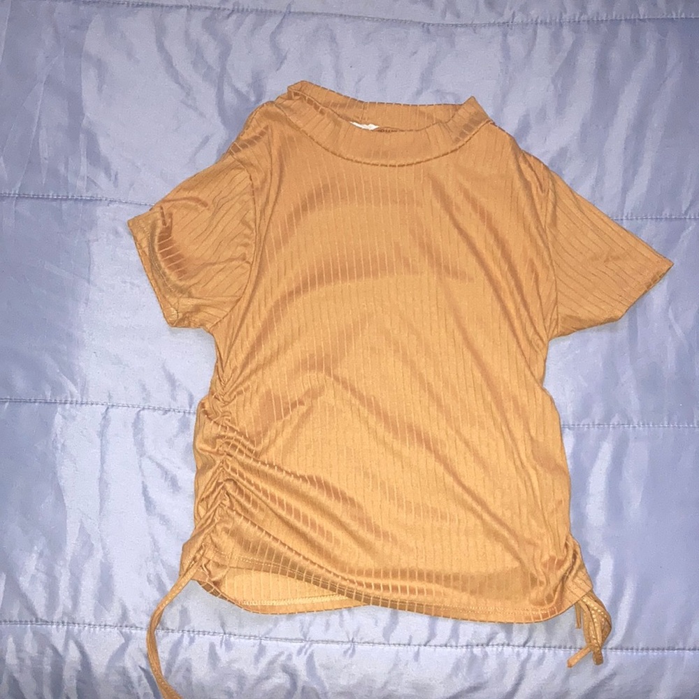 It is yellow and silky